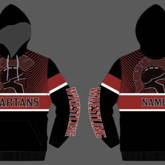Spartan Wrestling Sublimated Hoodie